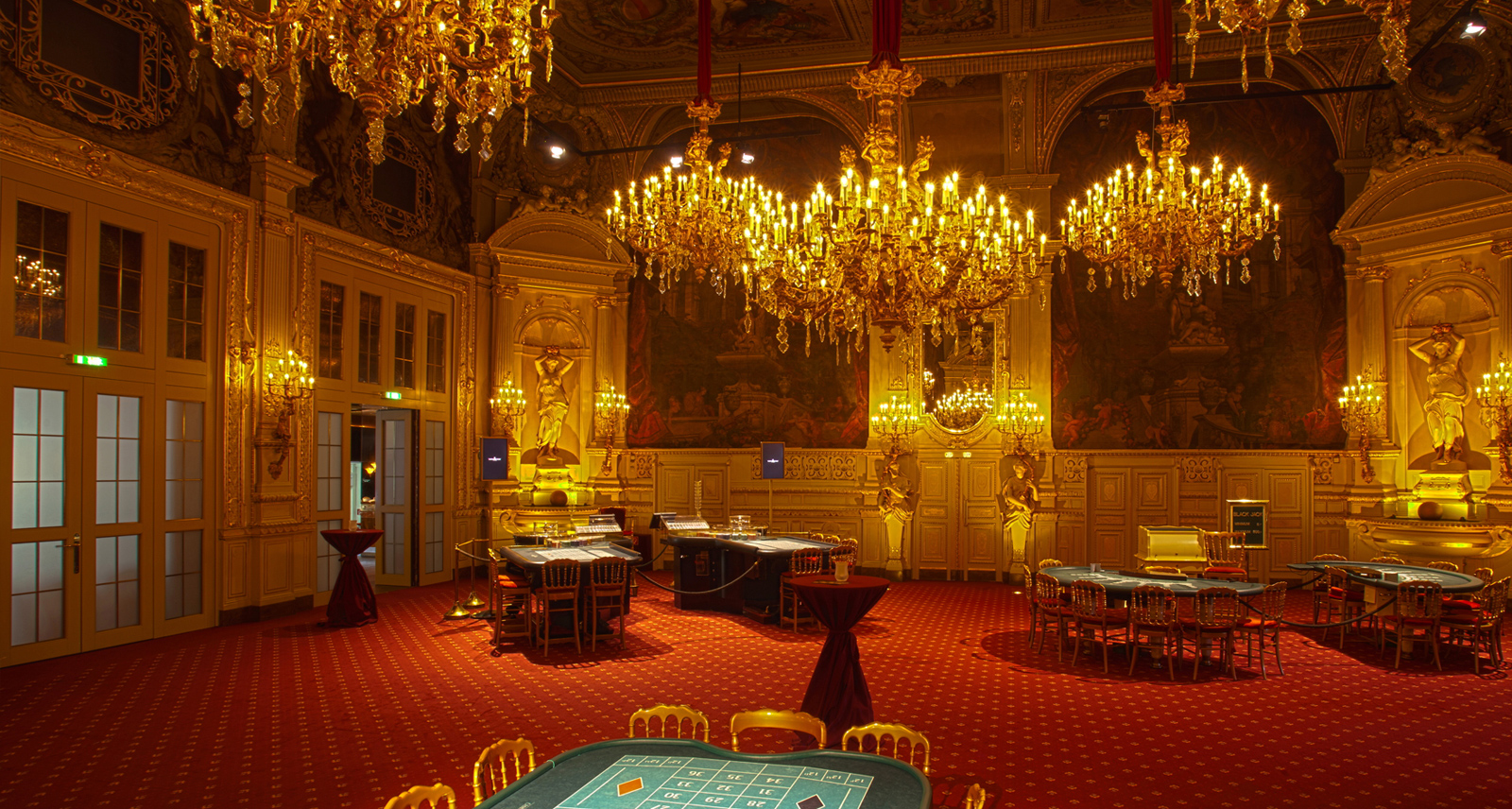 The Casino, in the Kurhaus, is one of the oldest in Germany and probably, as Marlene Dietrich said