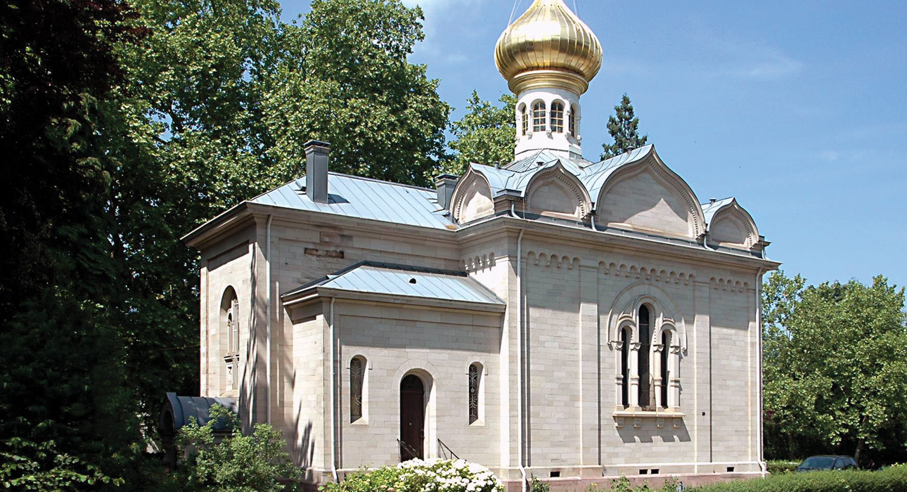 The Russian Church, built in 1880-82 in Byzantine style