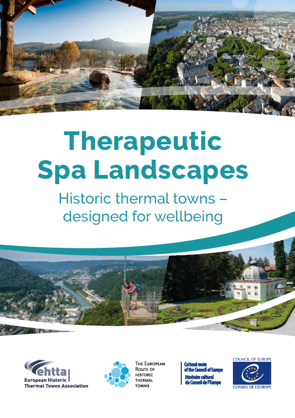 cover image of brochure on therapeutic spa landscapes